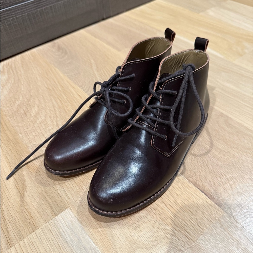 Janie and Jack Dark Brown leather  Boots BOY